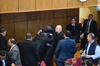 Enrique Riera y Paraguayo Cubas.