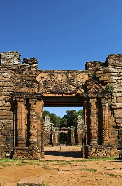 Ruinas de la reducción jesuítica de San Ignacio Miní