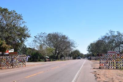 Entrada a la ciudad de Quiindy.