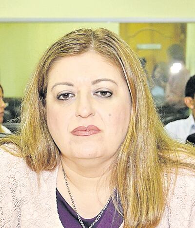 Sandra Quiñónez, fiscala general del Estado.