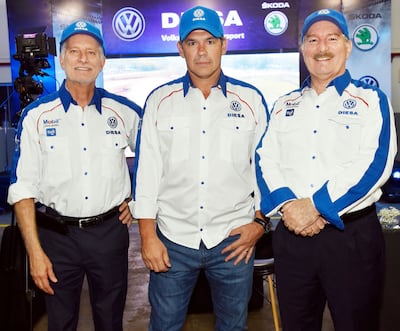 Camilo Carrizosa, Miki Zaldívar y Miguel Carrizosa.