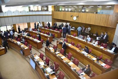 Sesión plenaria de la Cámara de Senadores.