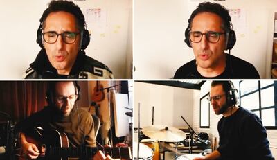 Jorge Drexler y Leo Sidran grabaron de forma remota, como el resto de los artistas.