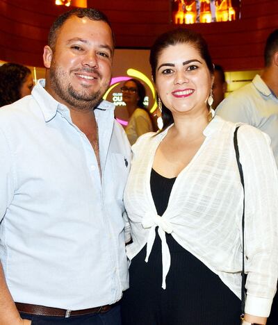 Gustavo Orué y Vanessa Franco.