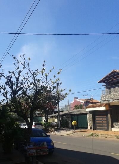 Humo en San Lorenzo.