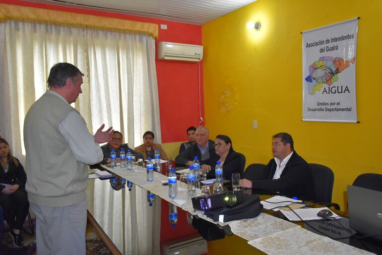 La reunión de coordinación se realizó en Villarrica.