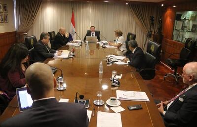 La sesión plenaria de la Corte Suprema de Justicia que se realizó ayer a la mañana.