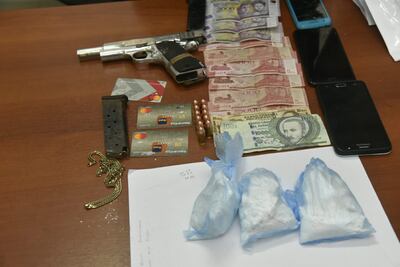 Evidencias incautadas en poder de los detenidos.