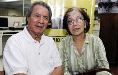 Alberto De Luque junto a su esposa Mavi Mosqueira