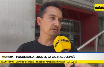 Pocos basureros en la capital del país