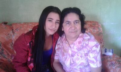 Antonela Spaini y su tía Justa Benítez.