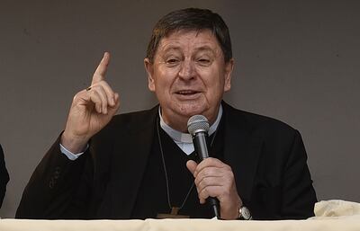 El  cardenal brasileño Joao Braz de Aviz, enviado del papa Francisco.