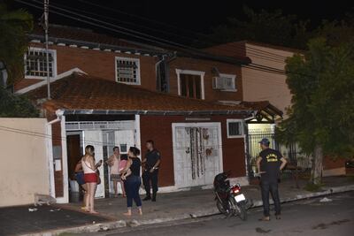 Dos piezas de esta vivienda resultaron afectadas por las llamas.