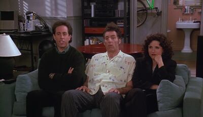 La serie "Seinfeld" se transmitió originalmente por nueve temporadas entre 1989 y 1998.