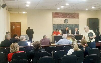 José A. Planás (de remera amarilla) declaró ayer como testigo.