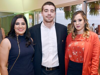 Laura Velázquez, Andrés Marti y Adriana Escurra.
