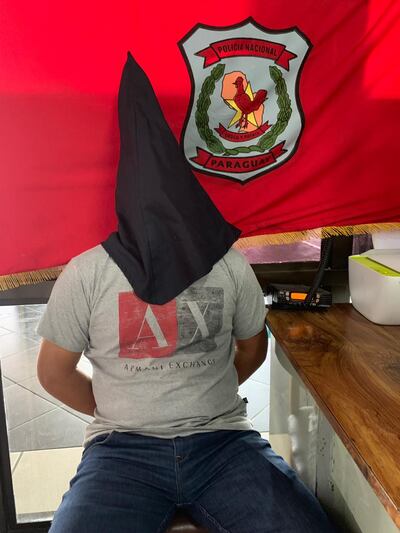 Rubén Darío Guzmán Giménez, detenido.