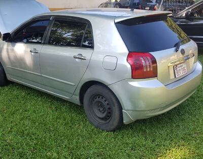 La matrícula que portaba el automóvil Toyota Runx fue la clave que delató a los maleantes que  asaltaron a un cambista.