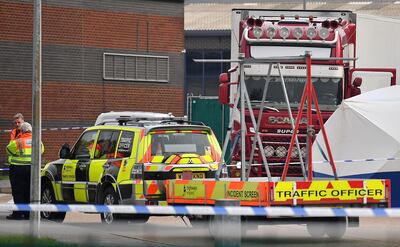 Camión en donde fueron encontrados los cadáveres.