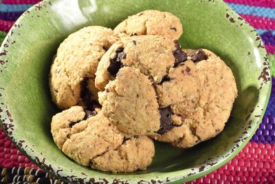 Cookies de almendras con chocolate belga sin azúcar