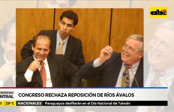 Congreso rechaza reposición de Ríos Ávalos