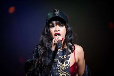 La cantante Rihanna.