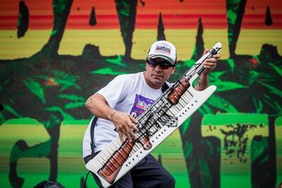 El grupo argentino de cumbia Damas Gratis se presenta este sábado en el Ja'umina Fest.