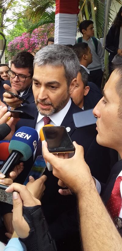 El presidente de la República, Mario Abdo Benítez.