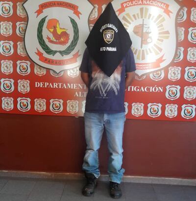 Luis Carlos Cabrera González, detenido.