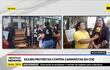 Siguen protestas contra camaristas en CDE