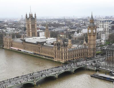 Westminster, sede del Parlamento del Reino Unido.
