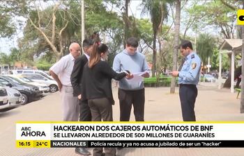 Hackearon dos cajeros automáticos del BNF