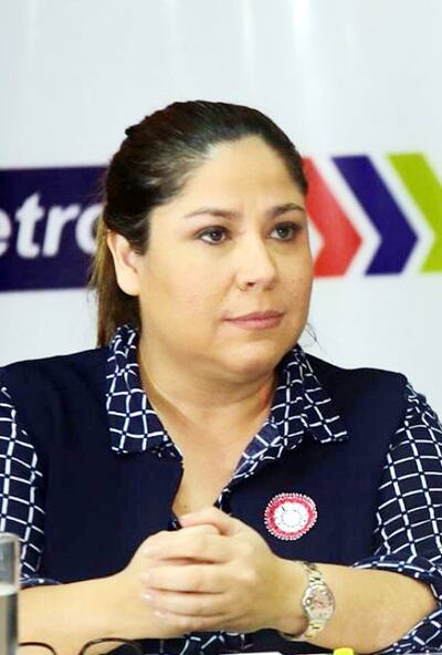 Delia Patricia Samudio, presidenta de Petropar.