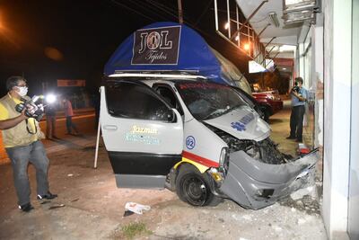 Así quedó el sitio tras el accidente.