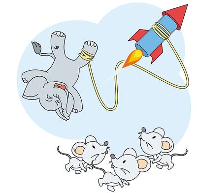 El elefante Trombón y los traviesos ratoncitos