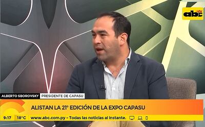 Alberto Sborovsky, presidente de Capasu, visitó ayer los estudios de ABC TV para hablar del emprendimiento.