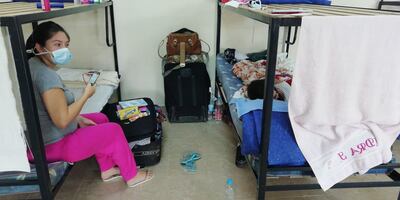 Paraguayos aislados en colegio policial de Capiatá, con enfermos.