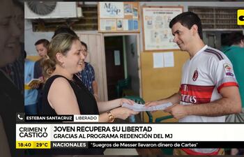 Joven recupera su libertad