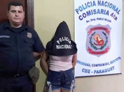 Nélida Patricia Vázquez, detenida.