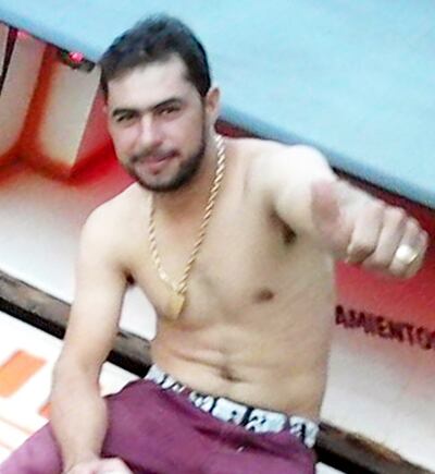 Alcides Medina Brítez, alias Kure, el matapolicías que el domingo de noche asesinó y quemó a otras dos personas.