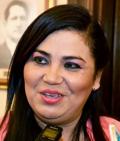 María del Carmen Benítez (colorada cartista), actual presidenta de la Opaci que firmó un segundo convenio con la agencia.