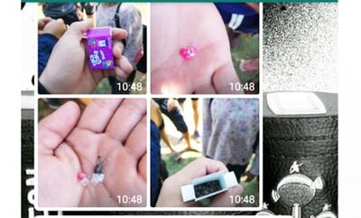 Fotos que circulan en redes sociales.