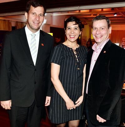 Mario Godoy, María Liz Viveros y Blas Cristaldo.