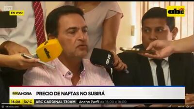 Oscar Orué, viceministro de Tributación anunció la postergación de la aplicación del ISC a la nafta.