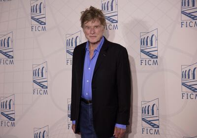 El actor estadounidense Robert Redford participa del Festival de Cine de Marrakech, en Marruecos.