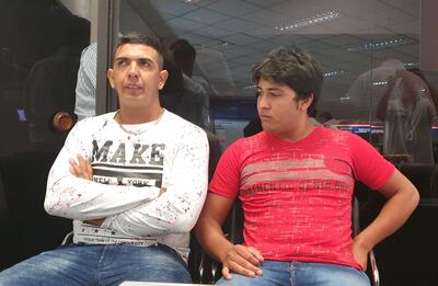 Francisco Alejandro Villanueva Aguilar  y Hugo Javier Leguizamón López fueron detenidos esta mañana en el aeropuerto Silvio Pettirossi.