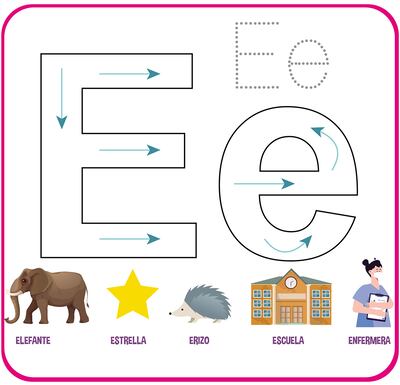 La letra E