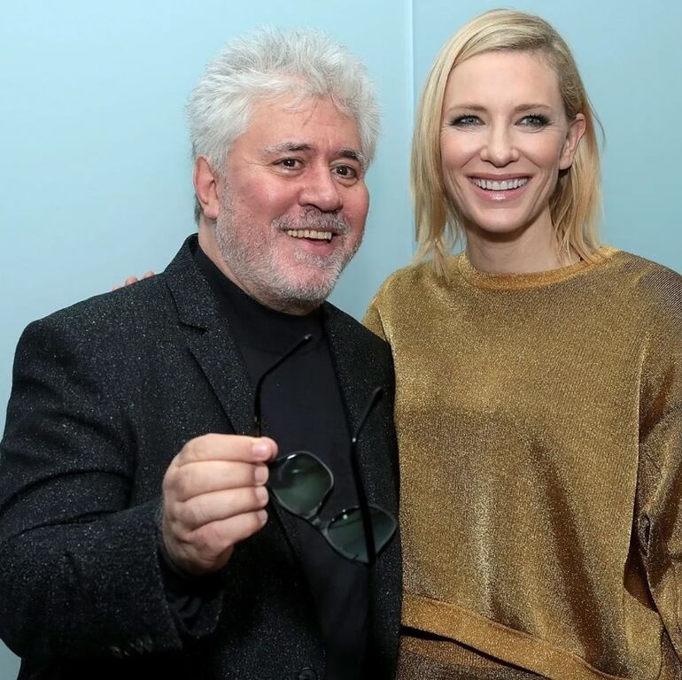 Pedro Almodóvar y Cate Blanchett.