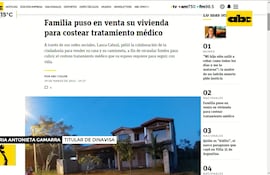 Familia puso en venta su vivienda para costear tratamiento médico