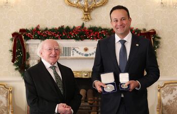 El primer ministro entrante de Irlanda y el líder del partido Fine Gael, Leo Varadkar.